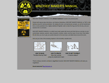 Tablet Screenshot of mischiefmakersmanual.com
